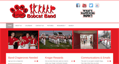 Desktop Screenshot of bobcatbands.org